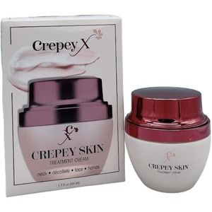 NEW Crepey X Crepey Skin Treatment Cream ~Neck/Decollete/Face/Hands~ 1.7 fl oz